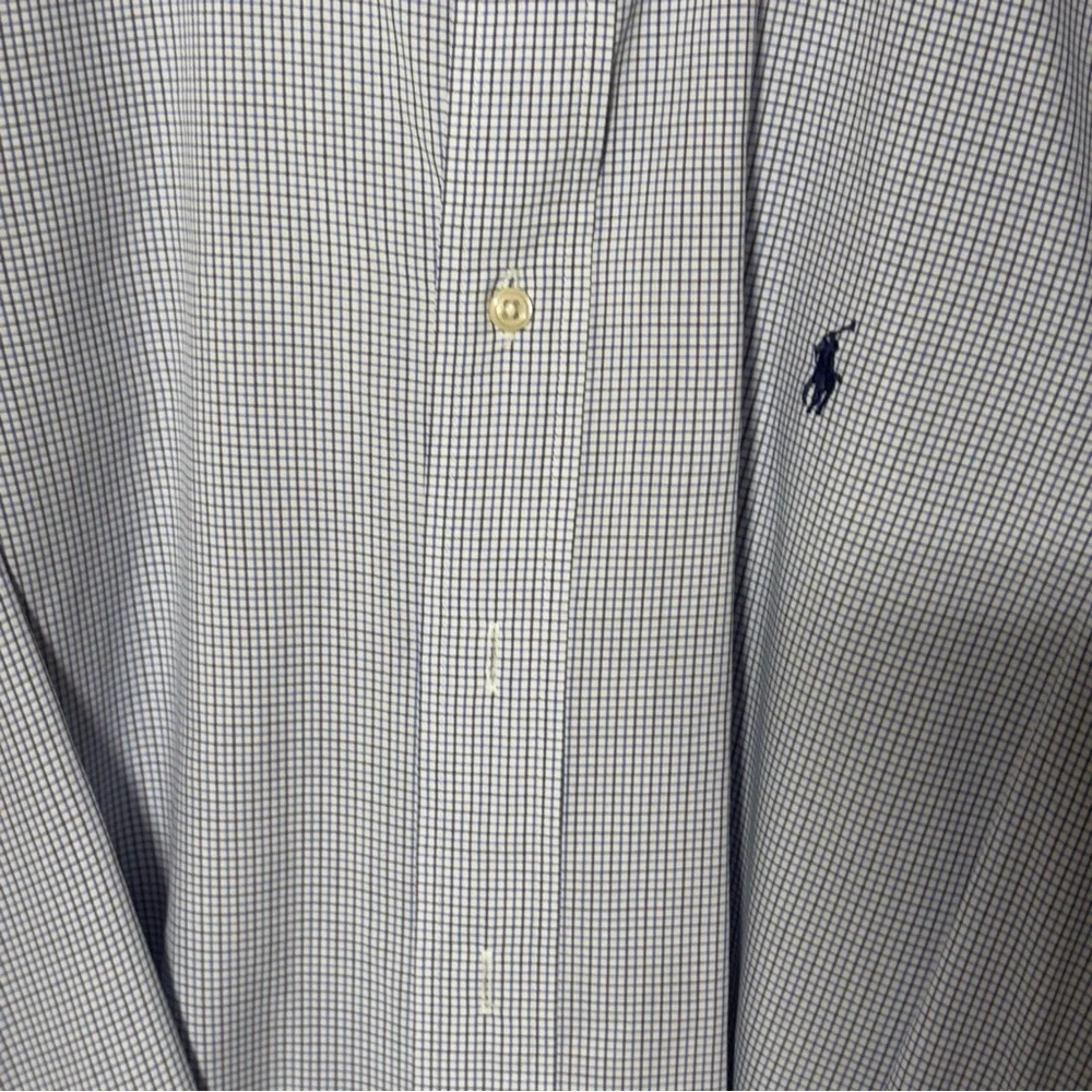 2/$20  Ralph Lauren Blue Dress Shirt Classic Gingham - Picture 10 of 10